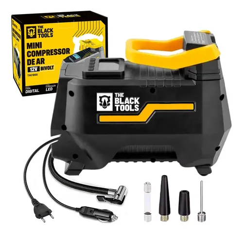 Compressor de ar eletrico portatil TCM100 The Black Tools