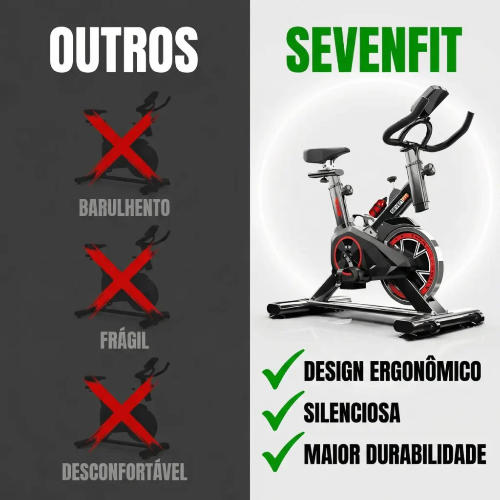 Bicicleta ergométrica Sevenfit 6kg