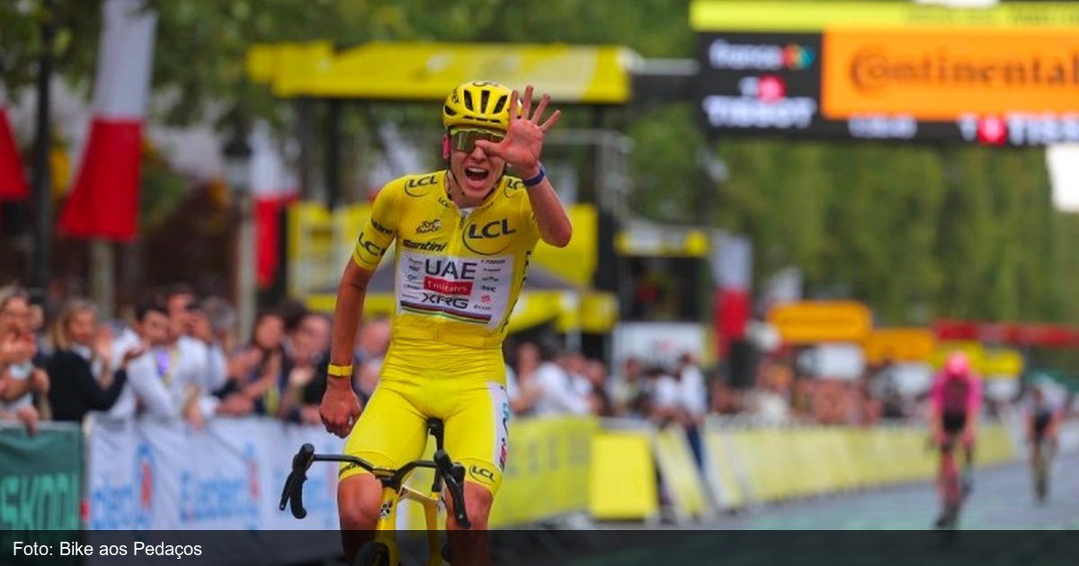 Pogačar iguala recorde histórico com o 5º título no Tour de France 2026