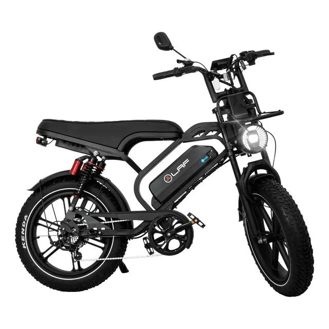 Bicicleta Elétrica L40 Plus 1000W, autonomia 32km, pneu Off Road 20