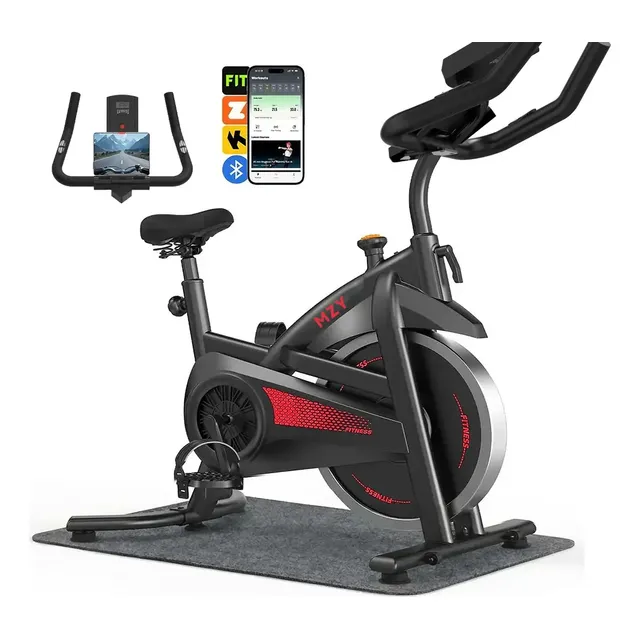 Bicicleta Ergométrica Spinning Profissional roda inércia 15kg com App