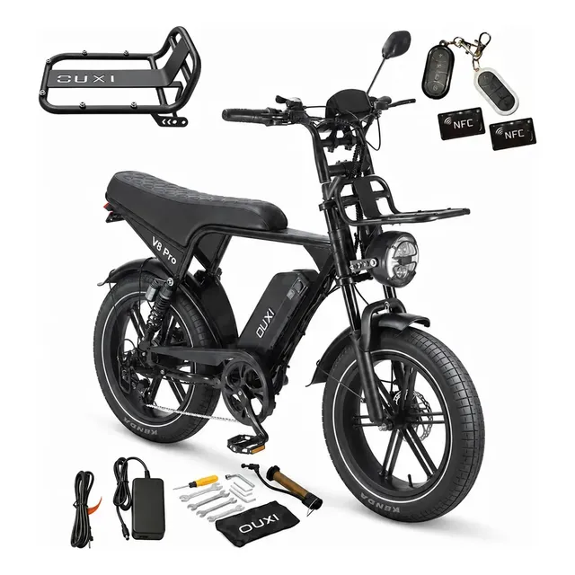 Bicicleta Elétrica OUXI V8 Pro 1000W Bateria 15Ah