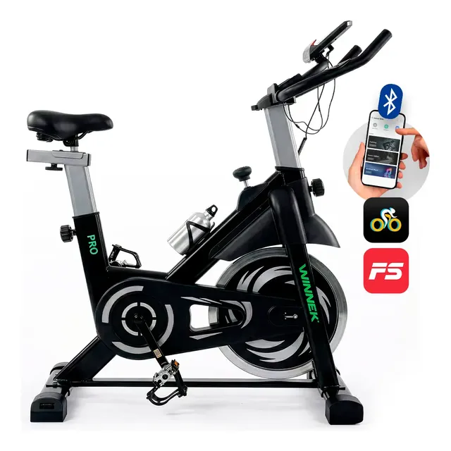 Bicicleta Spinning Winnek Enduro com Roda de Inércia de 20kg e Bluetooth