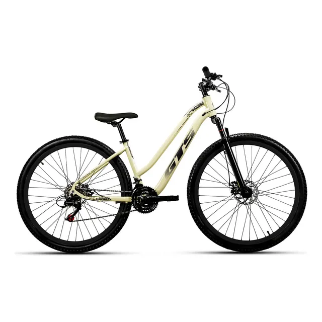 Bicicleta Aro 29 GTS Alumínio Lavy 21 Marchas (Bege)